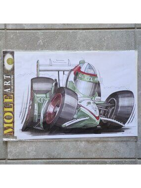 Honda Dario Franchitti Kool Green IndyCar Racing Art Print David Harvey Mole Art